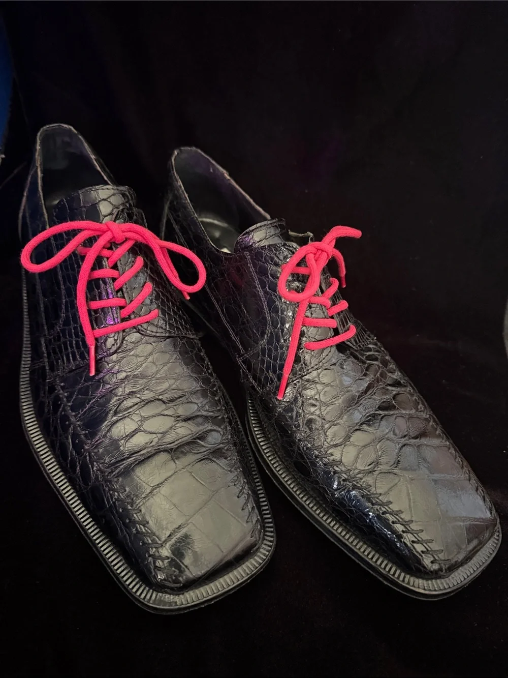 DAVID EDEN Alligator & Lizard Dress Derby’s
